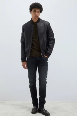 Bomber In Pelle Vintage