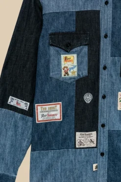 Camicia Kansas Patchwork 70th Denim Rinse