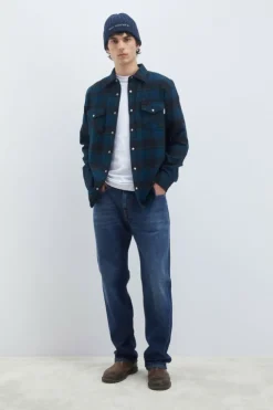 Camicia Martin Check Washed
