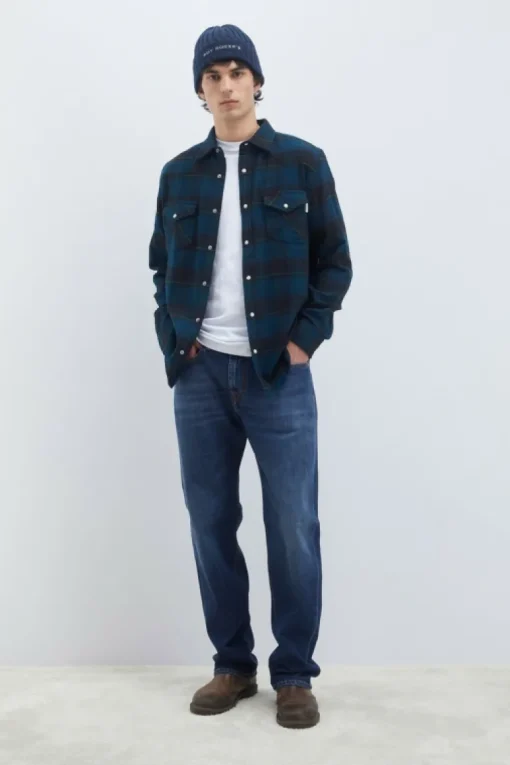 Camicia Martin Check Washed