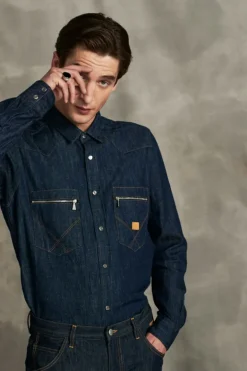 Camicia Western 70th Denim Cimosa Rinse