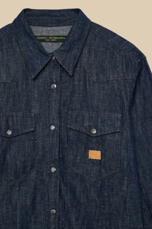 Camicia Western 70th Denim Cimosa Rinse
