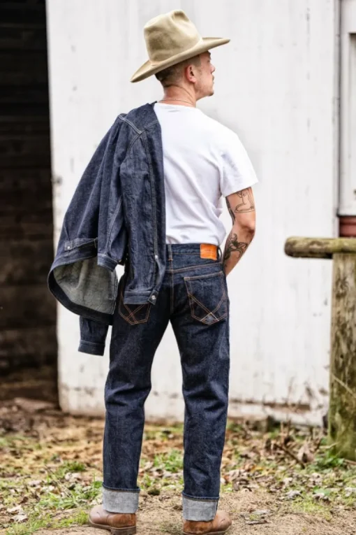Cult Wide Man Jap Selv. Shrink To Fit Denim Rinse