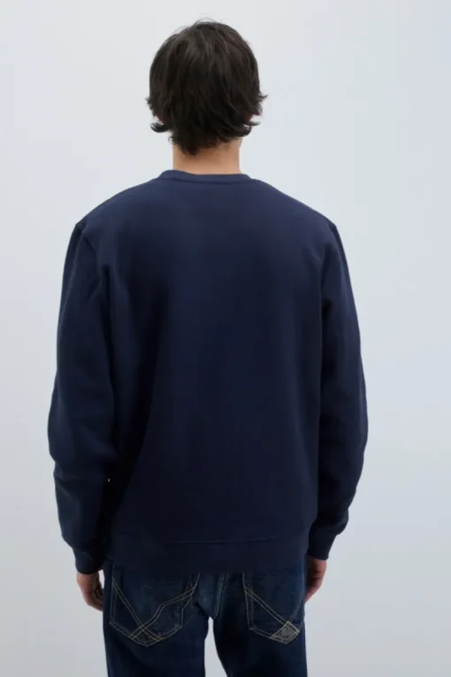 Felpa Pocket Girocollo Brushed