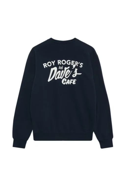 Felpa Roy Roger's X Dave's Ny Con Stampa Cafe