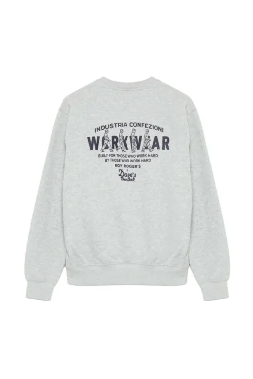 Felpa Roy Roger's X Dave's Ny Con Stampa Workwear