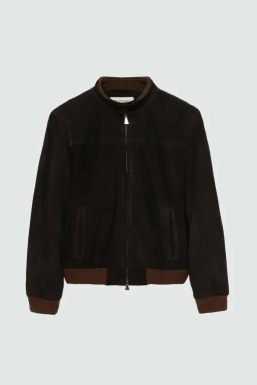 Giacca Brando In Suede Washed