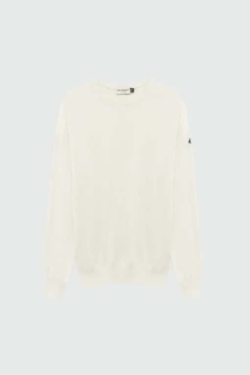 Maglia Girocollo In Cotone Punto Spillo