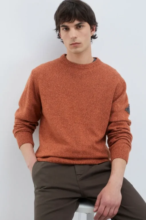 Maglia Girocollo In Lana E Cashmere Muline
