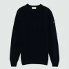 Maglia Girocollo In Lana E Cashmere Fisherman