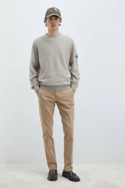 Maglia Girocollo In Lana E Cashmere Muline
