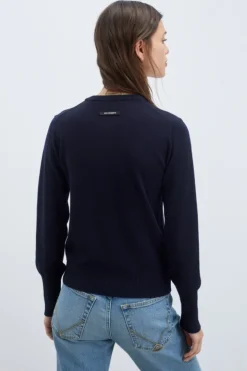 Maglia Girocollo In Pura Lana