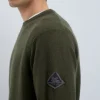 Maglia Girocollo Punto Stuoia In Lana E Cashmere
