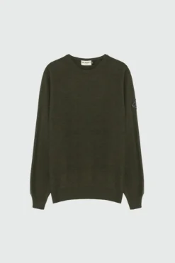 Maglia Girocollo Punto Stuoia In Lana E Cashmere