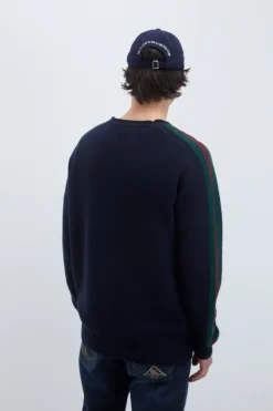 Maglia Girocollo Racing In Lana E Cashmere