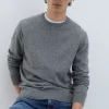 Maglia Girocollo Raw Edge In Lana E Cashmere