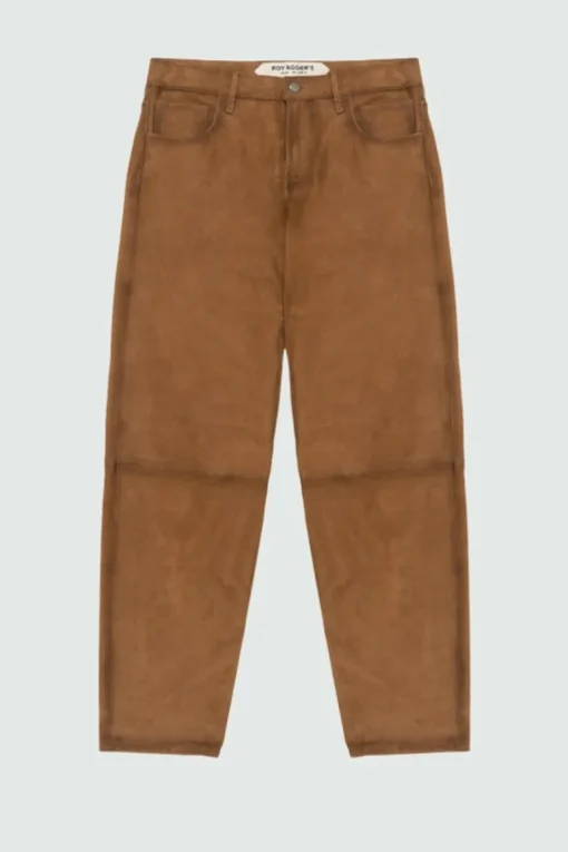 Pantalone Sofia In Suede Vintage