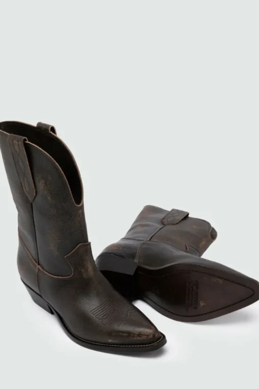 Texano Capalbio In Pelle Vintage